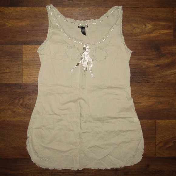 Lucky Brand Dresses & Skirts - Lucky Brand Tank Top Dress Tan Size Small Thread